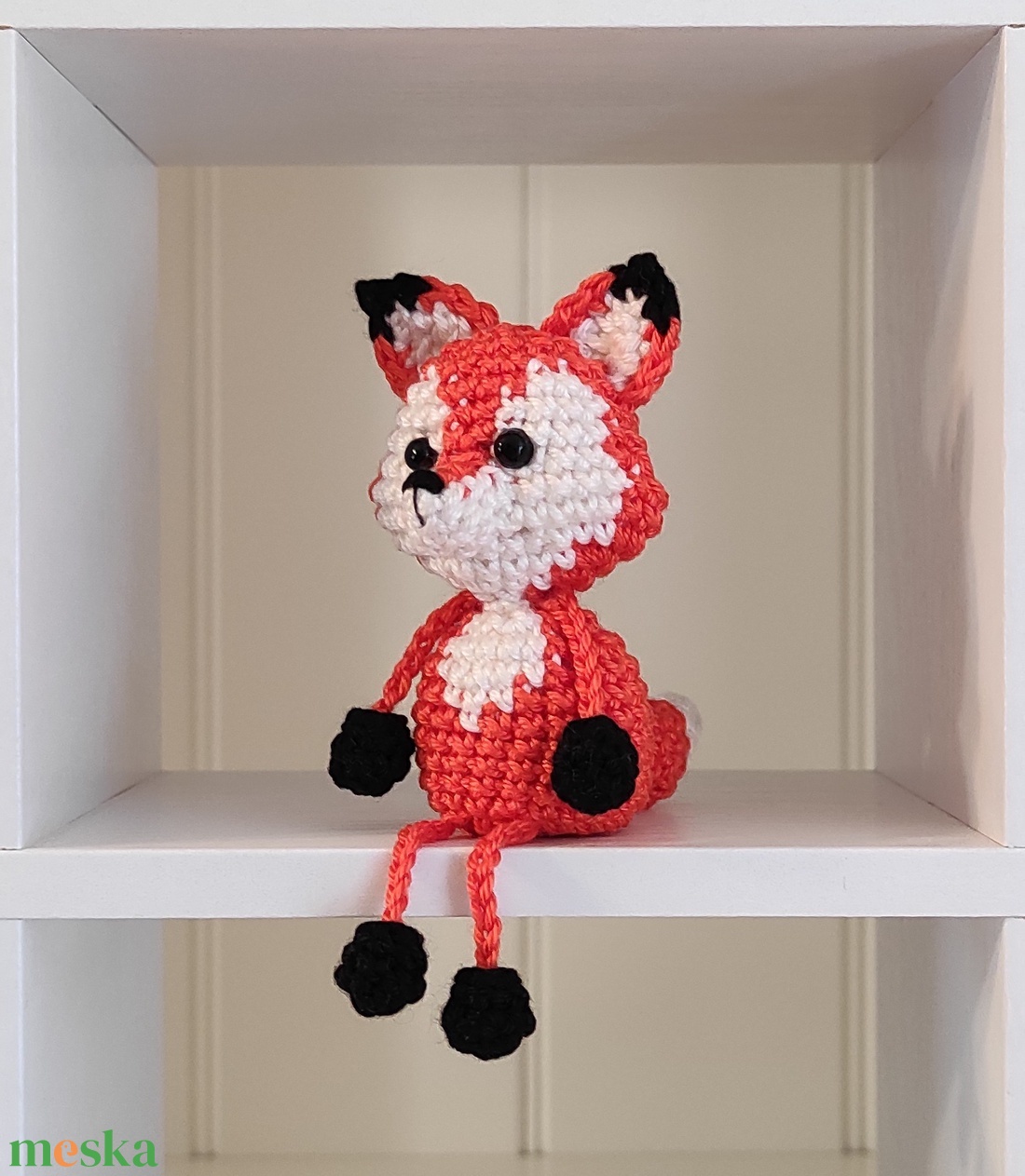 KÉSZLETEN!  Késztermék! Amigurumi ujjbáb - Róka - játék & sport - bábok - ujjbáb - Meska.hu