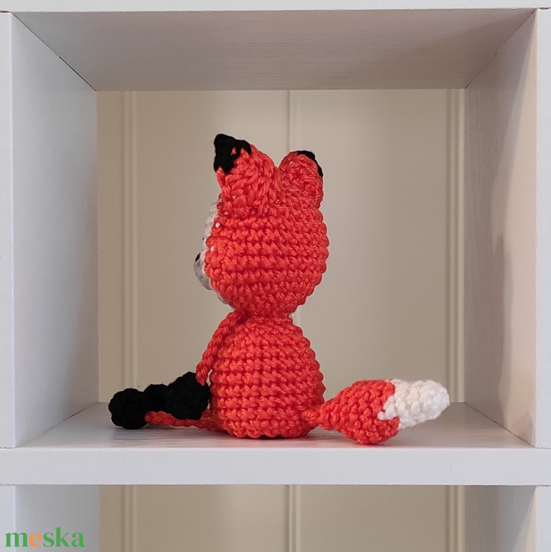 KÉSZLETEN!  Késztermék! Amigurumi ujjbáb - Róka - játék & sport - bábok - ujjbáb - Meska.hu
