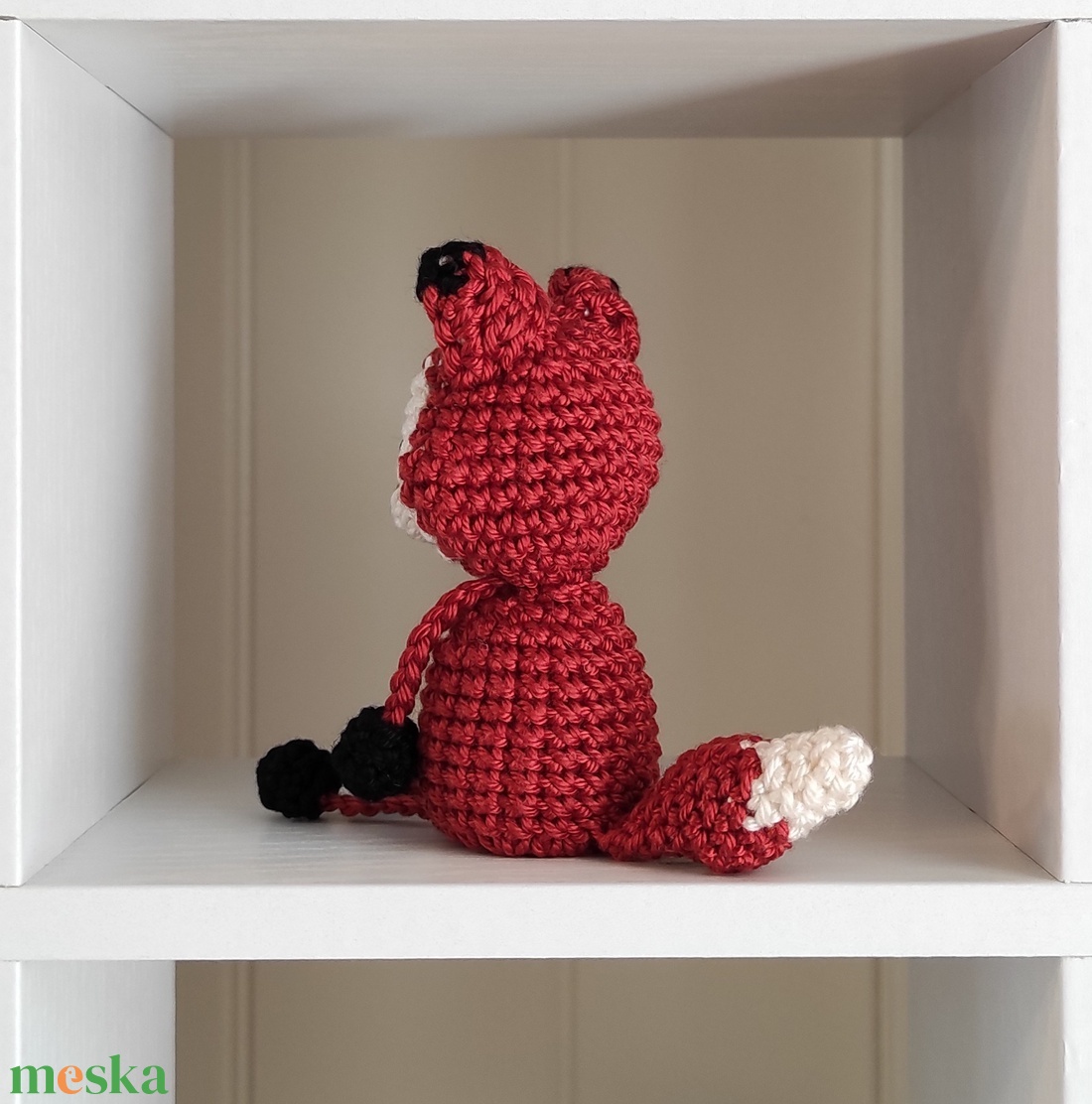 KÉSZLETEN!  Késztermék! Amigurumi ujjbáb - Róka - játék & sport - bábok - ujjbáb - Meska.hu