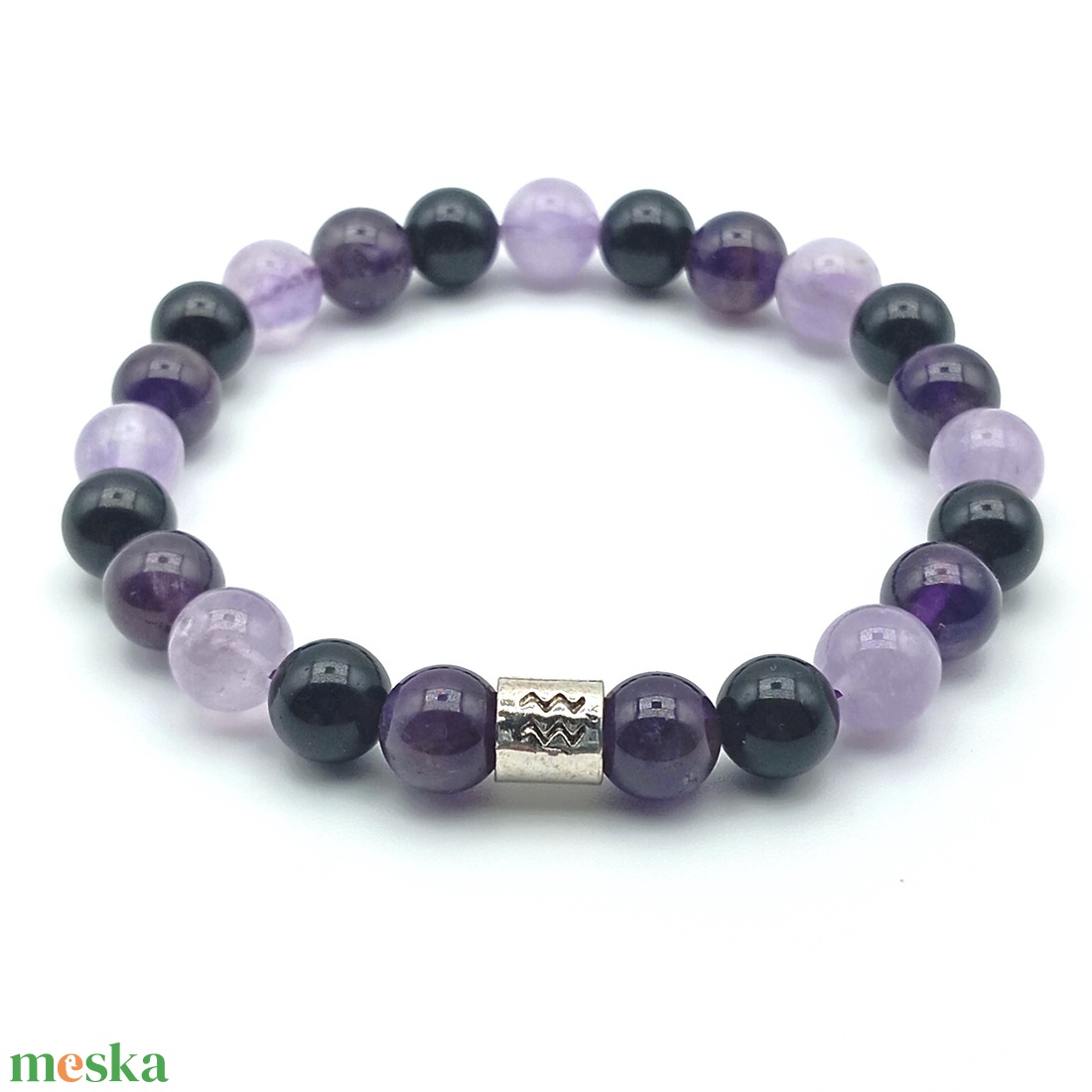 Vízöntő (jan.21 � febr.19) karkötő - női - ékszer - karkötő - ásványkarkötő - Meska.hu