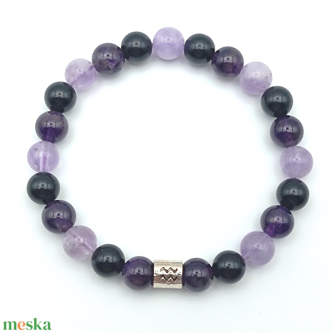 Vízöntő (jan.21 � febr.19) karkötő - női - ékszer - karkötő - ásványkarkötő - Meska.hu