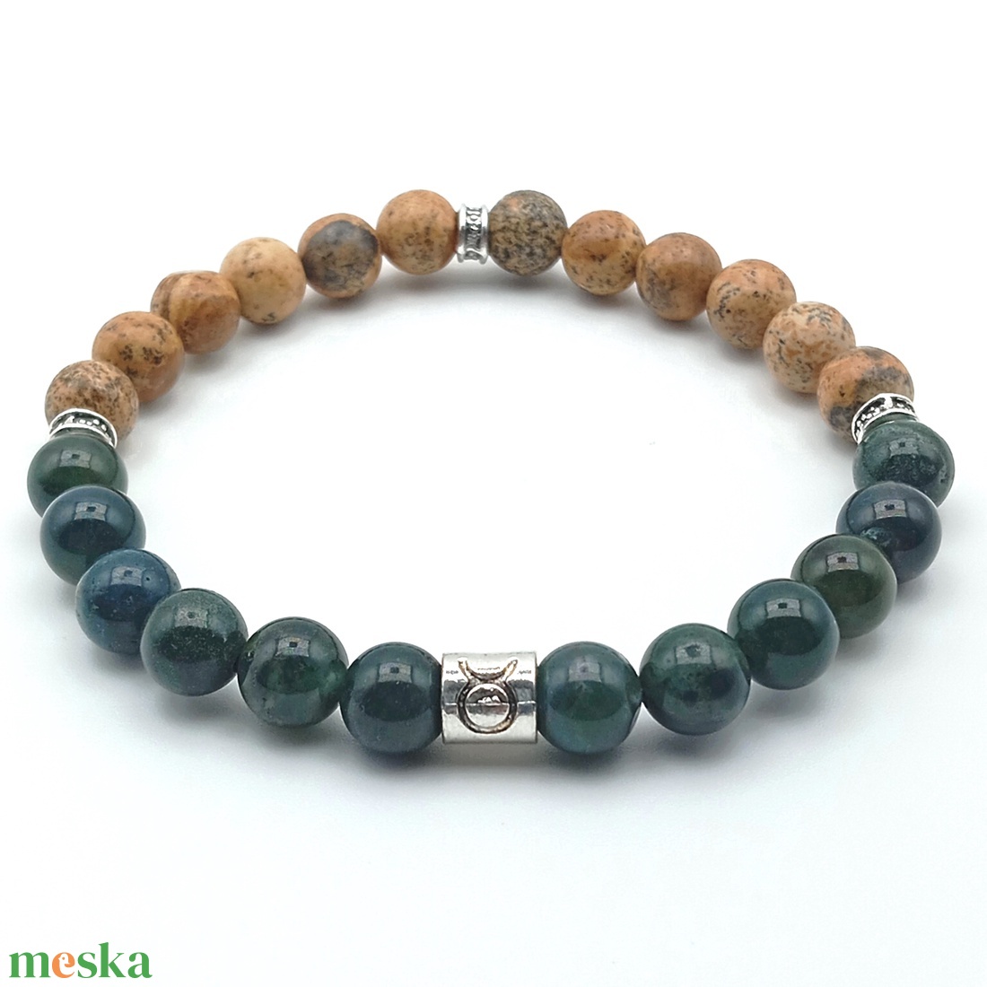 Bika (ápr.21 � máj.20) karkötő - férfi - ékszer - karkötő - ásványkarkötő - Meska.hu