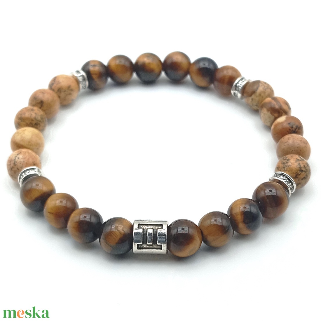 Ikrek (máj.21 � jún.21) karkötő - férfi - ékszer - karkötő - ásványkarkötő - Meska.hu