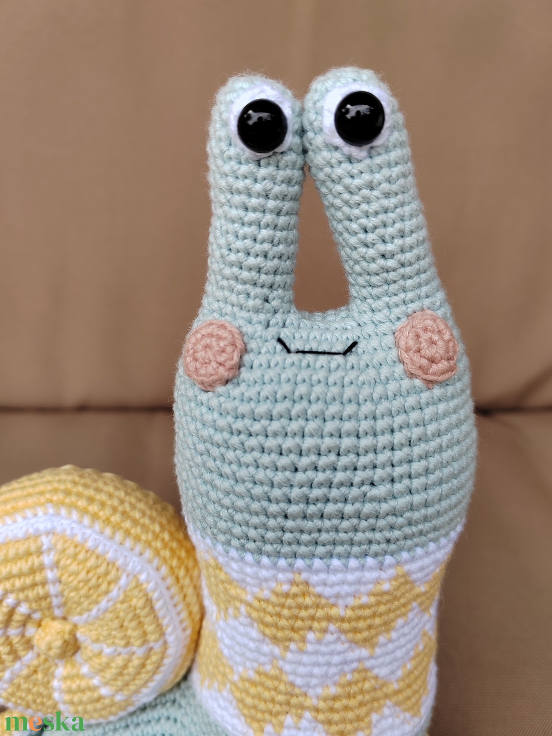 Horgolt, amigurumi citrom csiga - otthon & életmód - babaszoba, gyerekszoba - babaszoba dekoráció - Meska.hu Horgolt, amigurumi citrom csiga - otthon & életmód - babaszoba, gyerekszoba - babaszoba dekoráció - Meska.hu