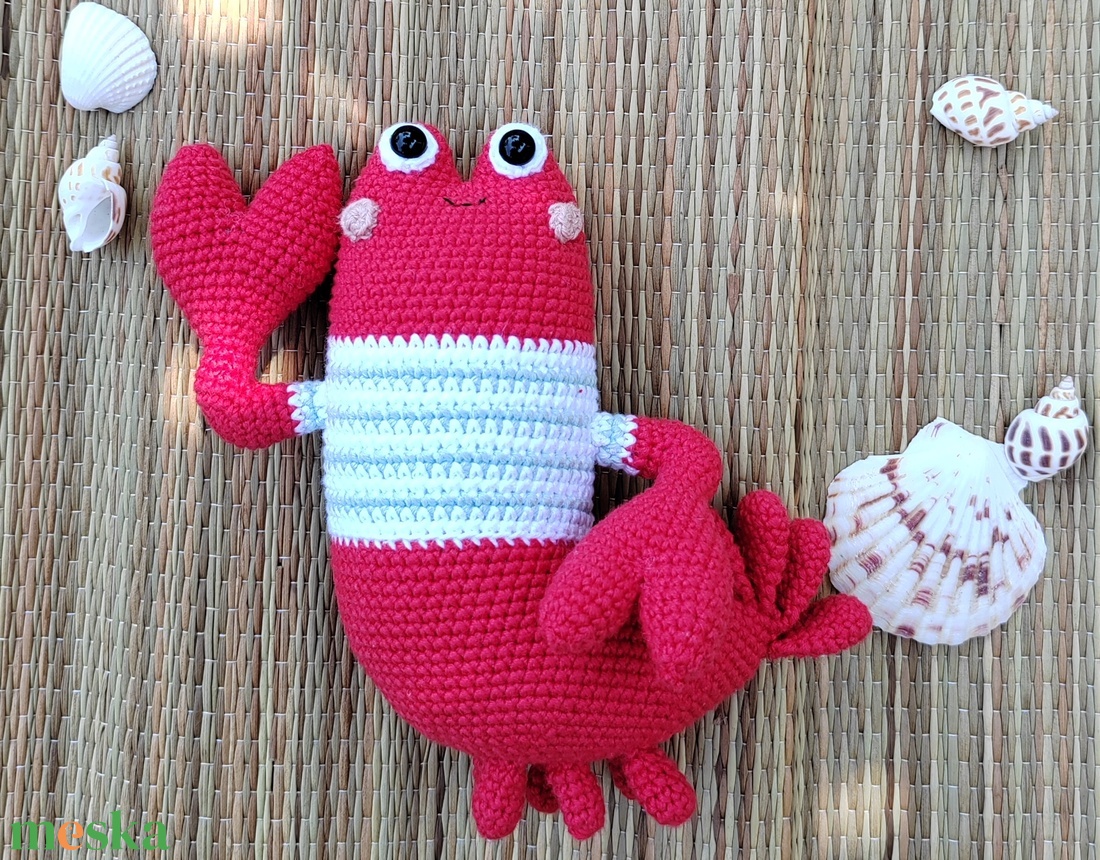 Horgolt, amigurumi rák - otthon & életmód - babaszoba, gyerekszoba - babaszoba dekoráció - Meska.hu