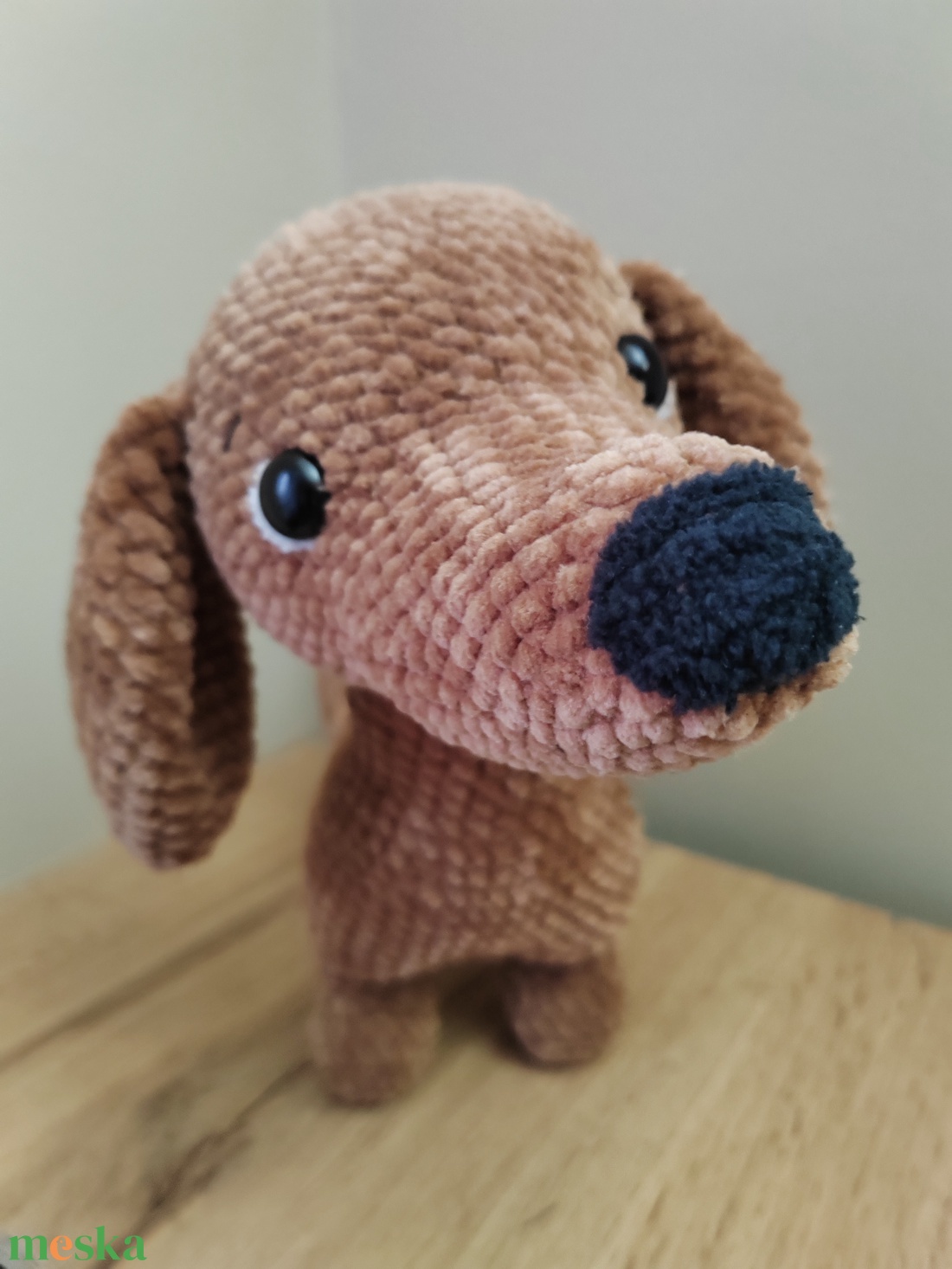 Horgolt, amigurumi tacskó - játék & sport - plüssállat & játékfigura - kutya - Meska.hu