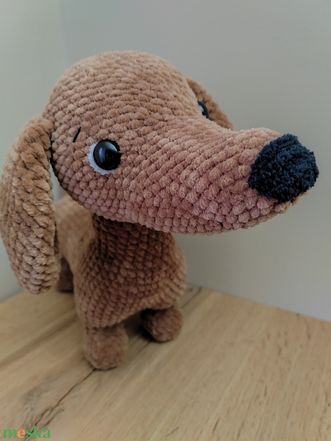 Horgolt, amigurumi tacskó - játék & sport - plüssállat & játékfigura - kutya - Meska.hu