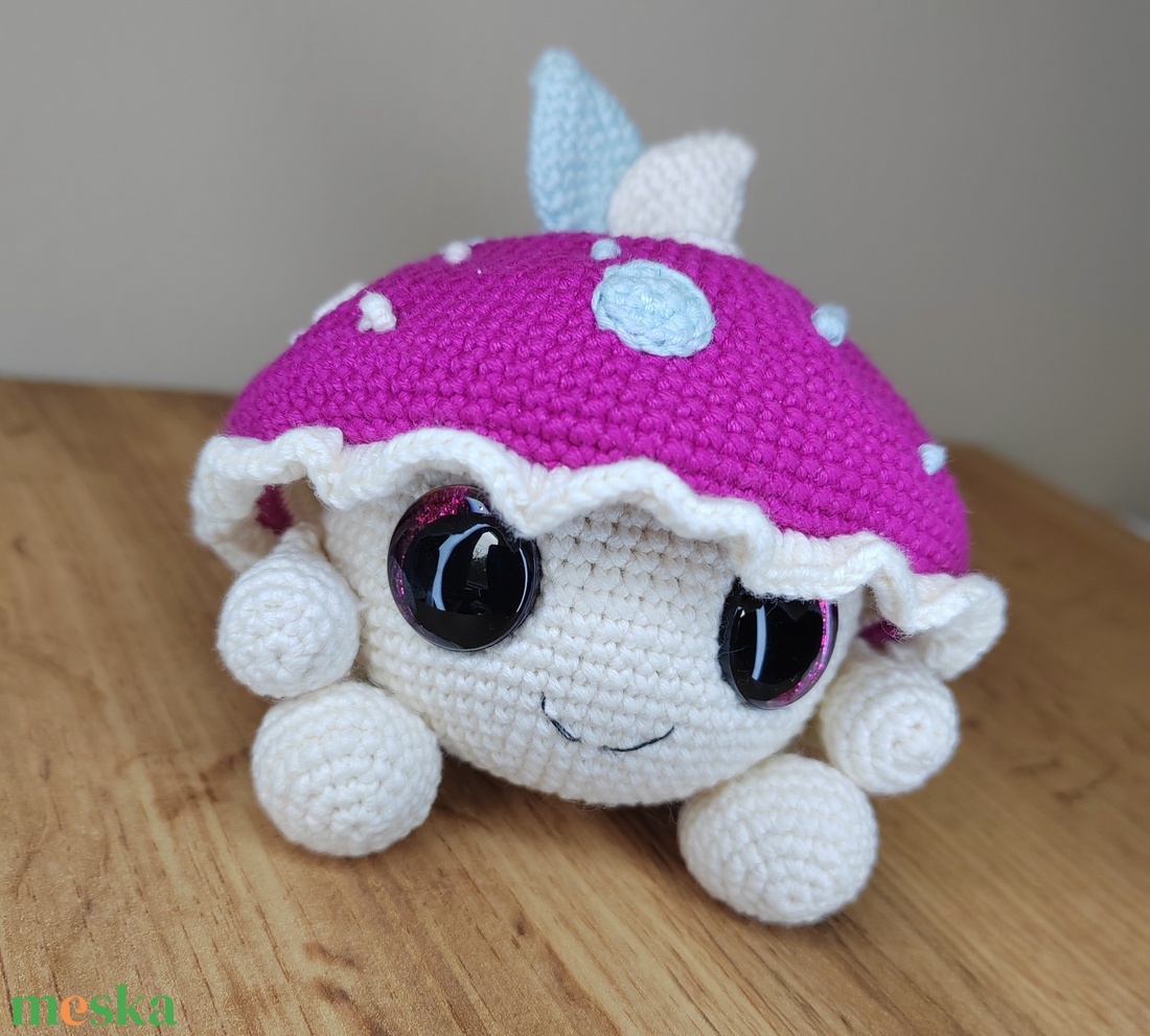 Amigurumi gomba, rózsaszín - otthon & életmód - babaszoba, gyerekszoba - babaszoba dekoráció - Meska.hu Amigurumi gomba, rózsaszín - otthon & életmód - babaszoba, gyerekszoba - babaszoba dekoráció - Meska.hu