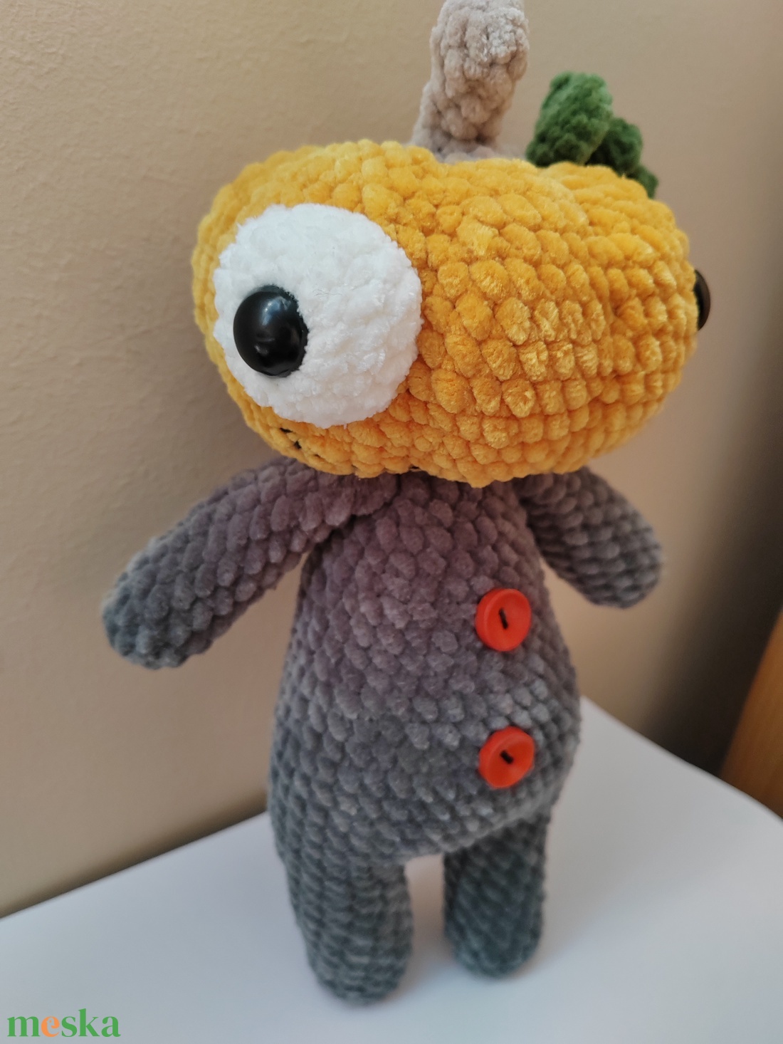 Horgolt, amigurumi tök figura - otthon & életmód - dekoráció - halloween - halloweeni figurák - Meska.hu