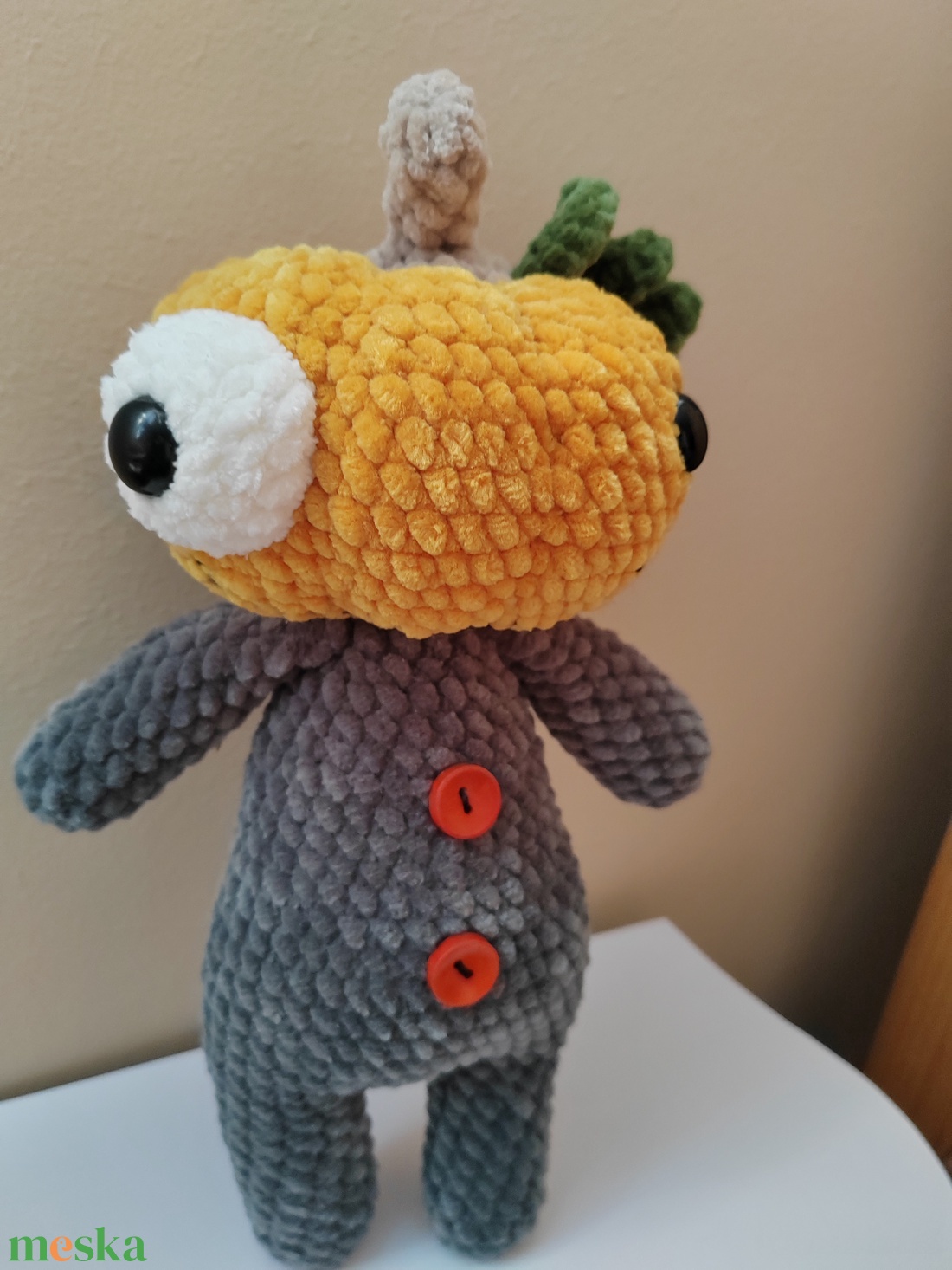 Horgolt, amigurumi tök figura - otthon & életmód - dekoráció - halloween - halloweeni figurák - Meska.hu
