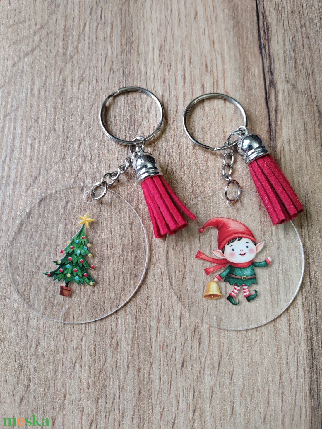 Karácsonyi kulcstartó - táska & tok - kulcstartó & táskadísz - kulcstartó - Meska.hu
