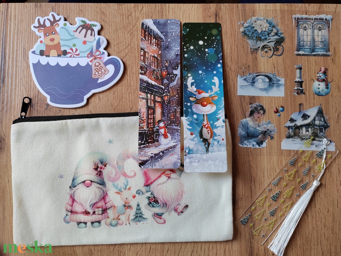 Karácsonyi csomag, kék - diy (csináld magad) - egységcsomag - Meska.hu