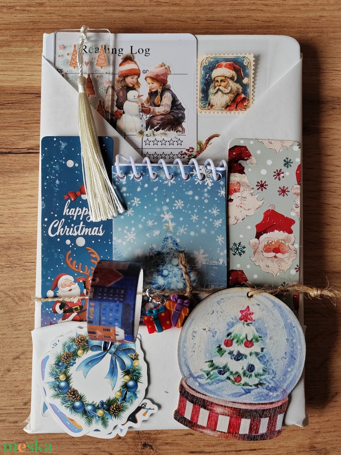 Karácsonyi csomag, kék, fehér - diy (csináld magad) - egységcsomag - Meska.hu