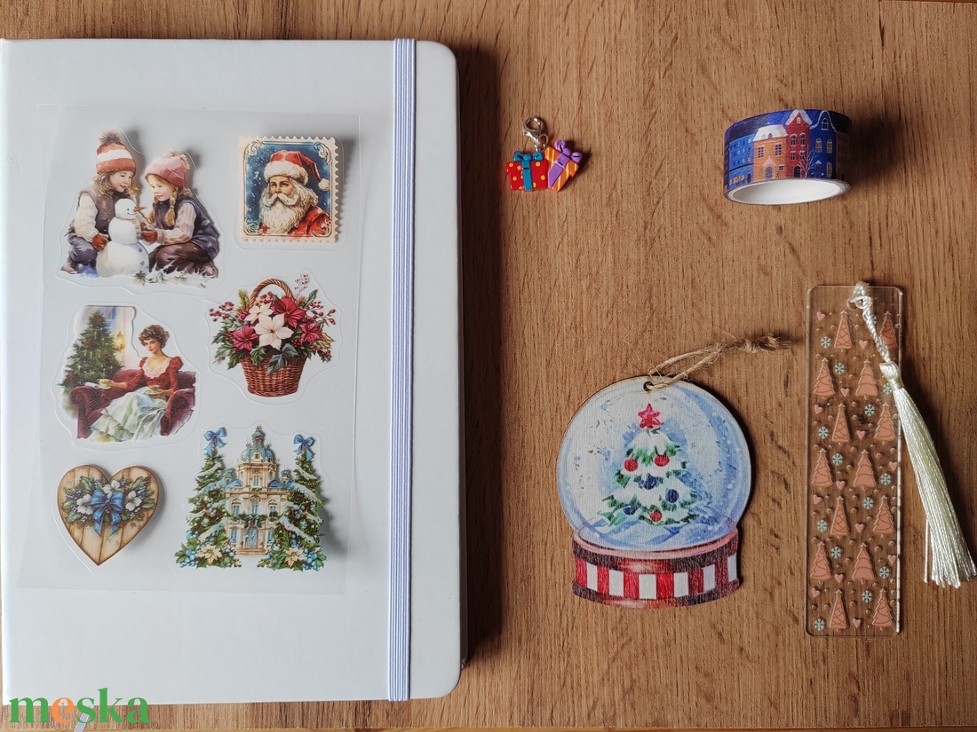 Karácsonyi csomag, kék, fehér - diy (csináld magad) - egységcsomag - Meska.hu