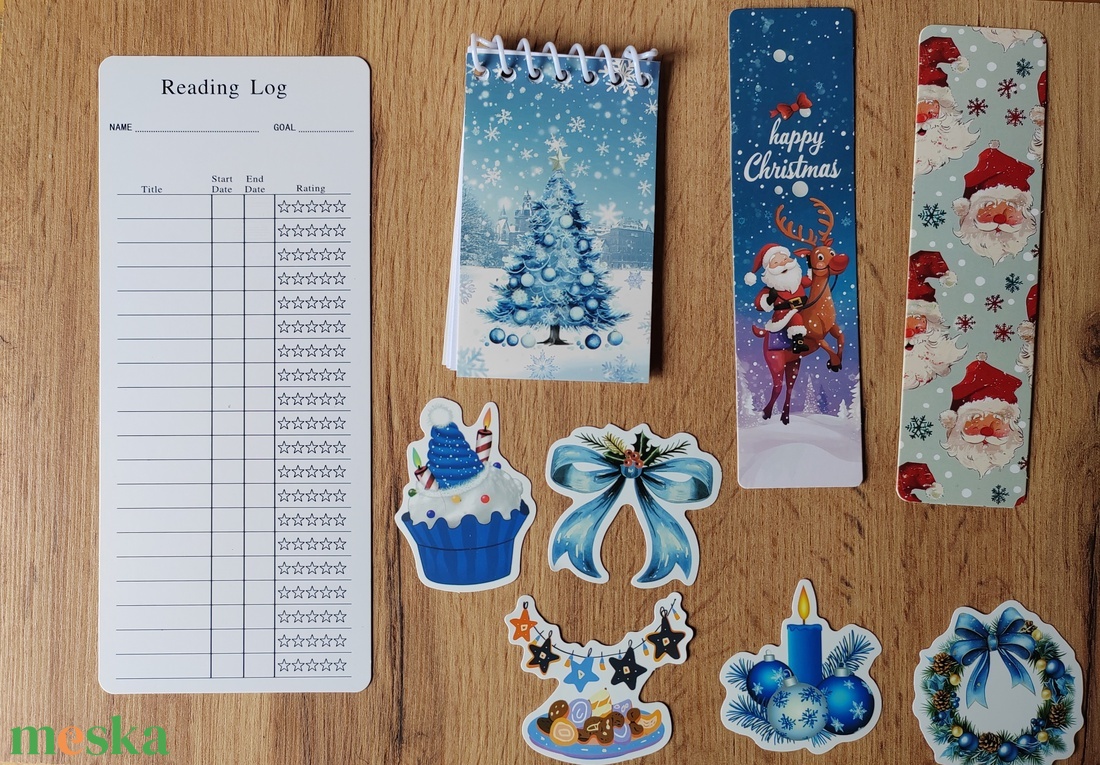 Karácsonyi csomag, kék, fehér - diy (csináld magad) - egységcsomag - Meska.hu