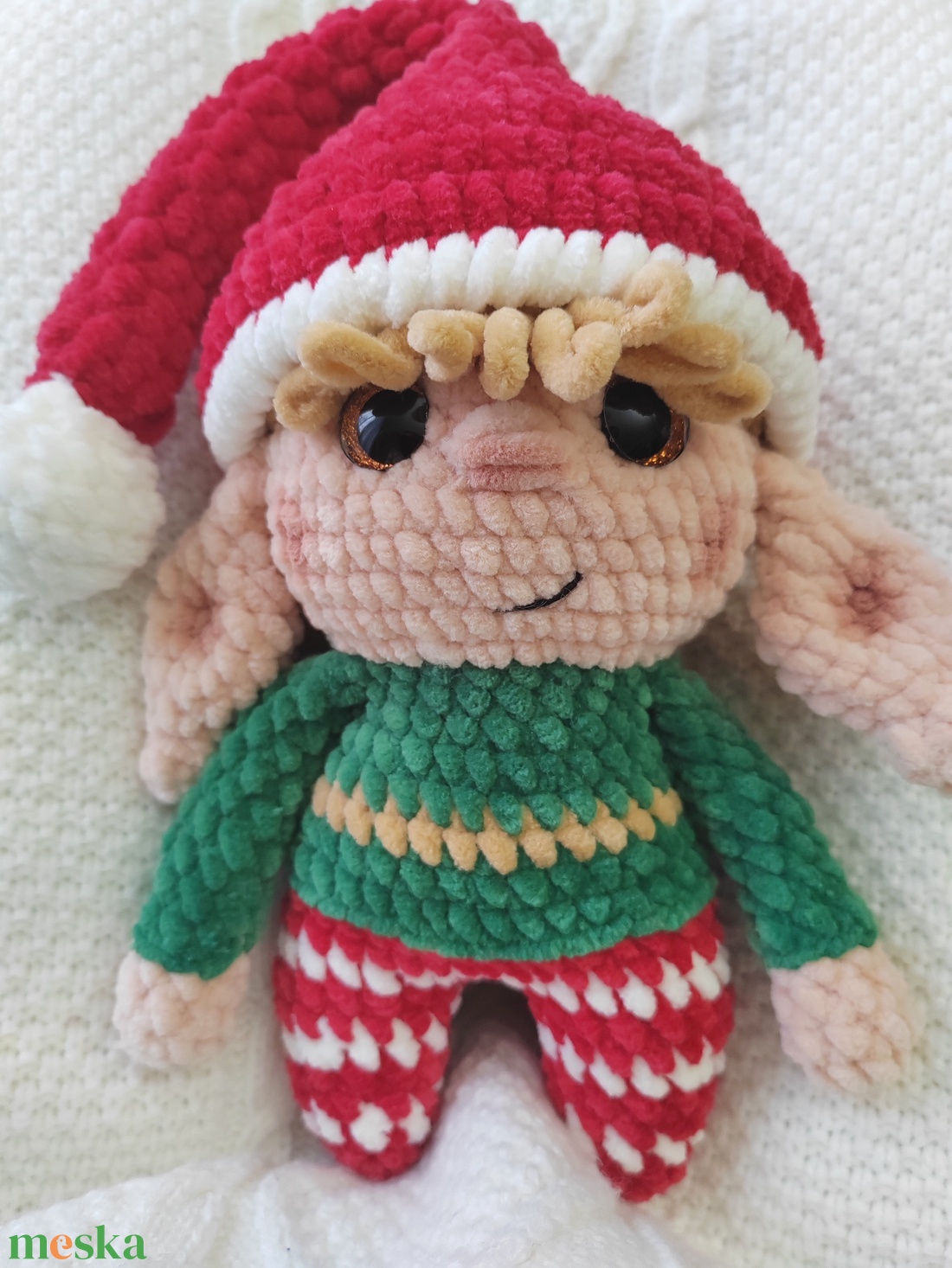 Karácsonyi manó - karácsony - karácsonyi lakásdekoráció - karácsonyi manók, figurák - Meska.hu