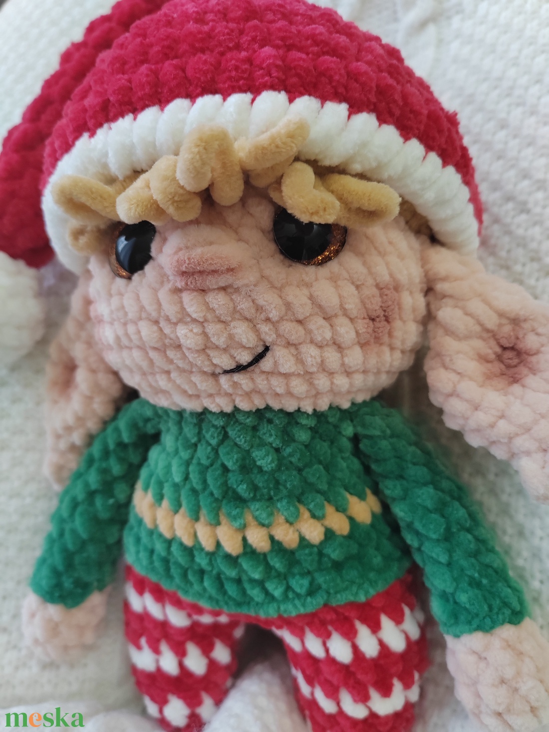 Karácsonyi manó - karácsony - karácsonyi lakásdekoráció - karácsonyi manók, figurák - Meska.hu