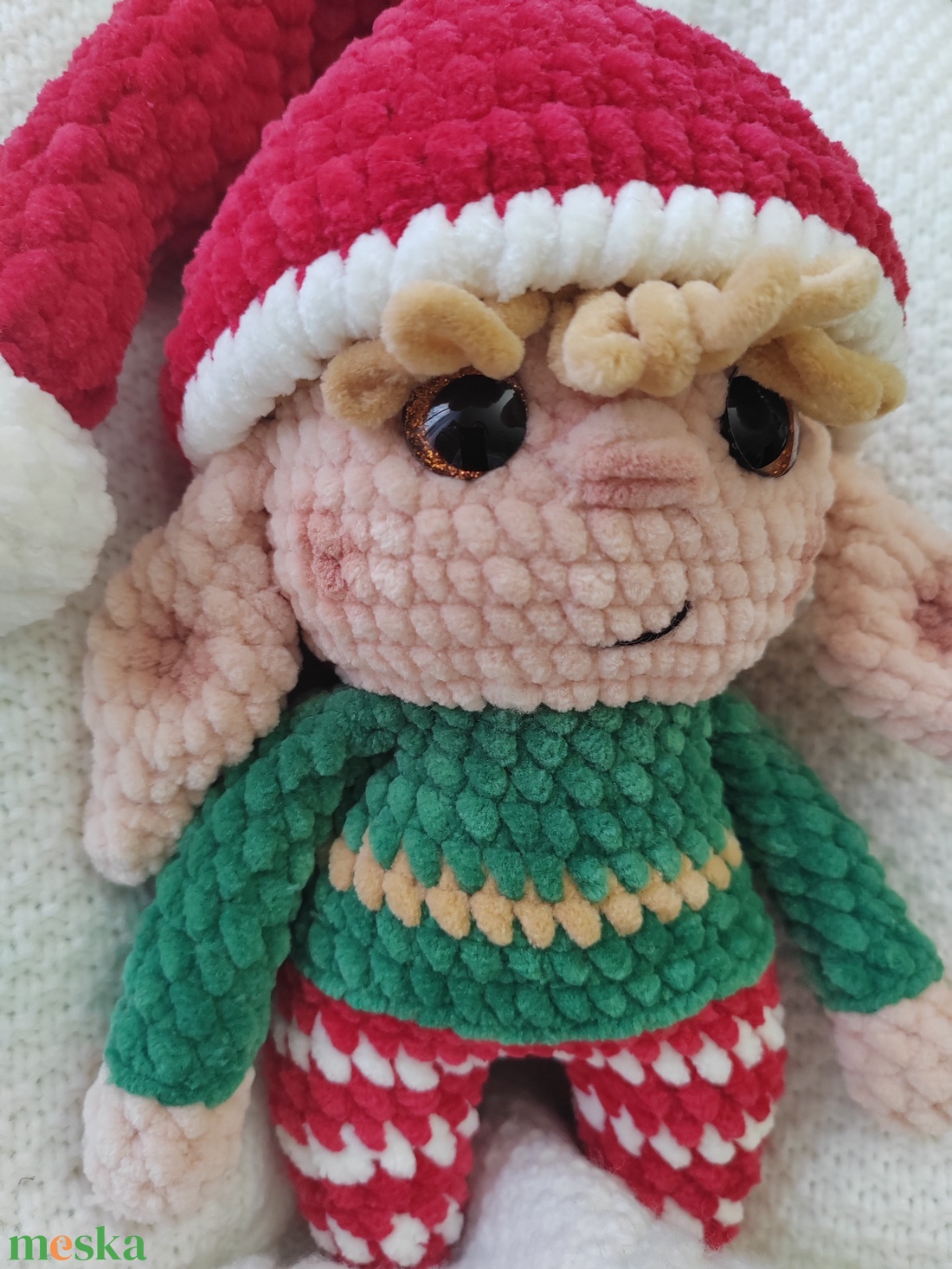 Karácsonyi manó - karácsony - karácsonyi lakásdekoráció - karácsonyi manók, figurák - Meska.hu