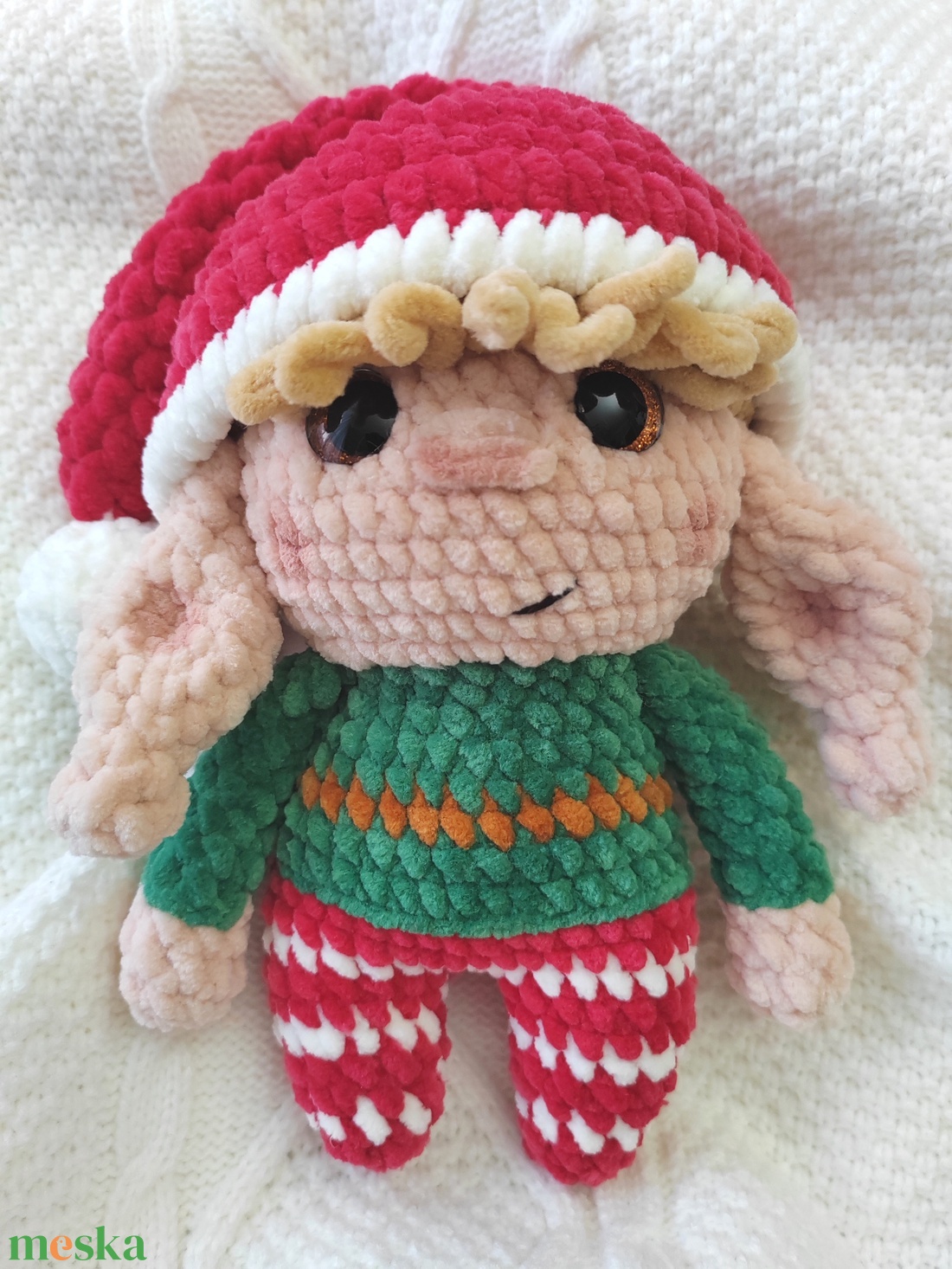 Karácsonyi manó - karácsony - karácsonyi lakásdekoráció - karácsonyi manók, figurák - Meska.hu