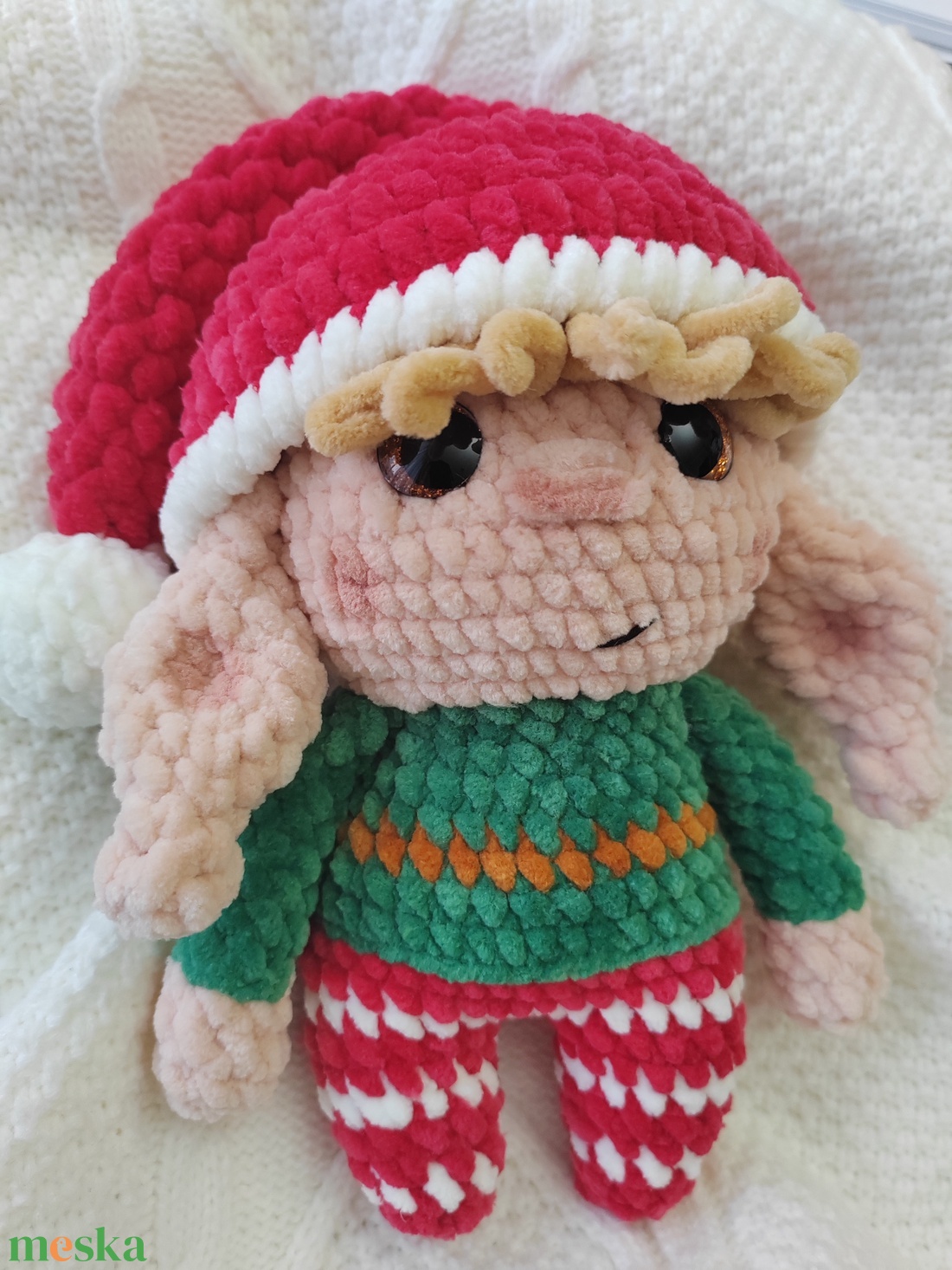 Karácsonyi manó - karácsony - karácsonyi lakásdekoráció - karácsonyi manók, figurák - Meska.hu