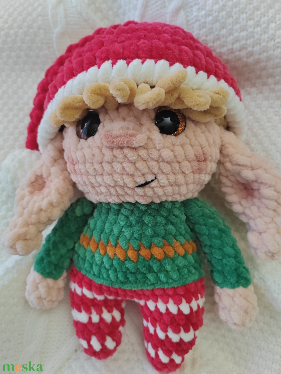 Karácsonyi manó - karácsony - karácsonyi lakásdekoráció - karácsonyi manók, figurák - Meska.hu