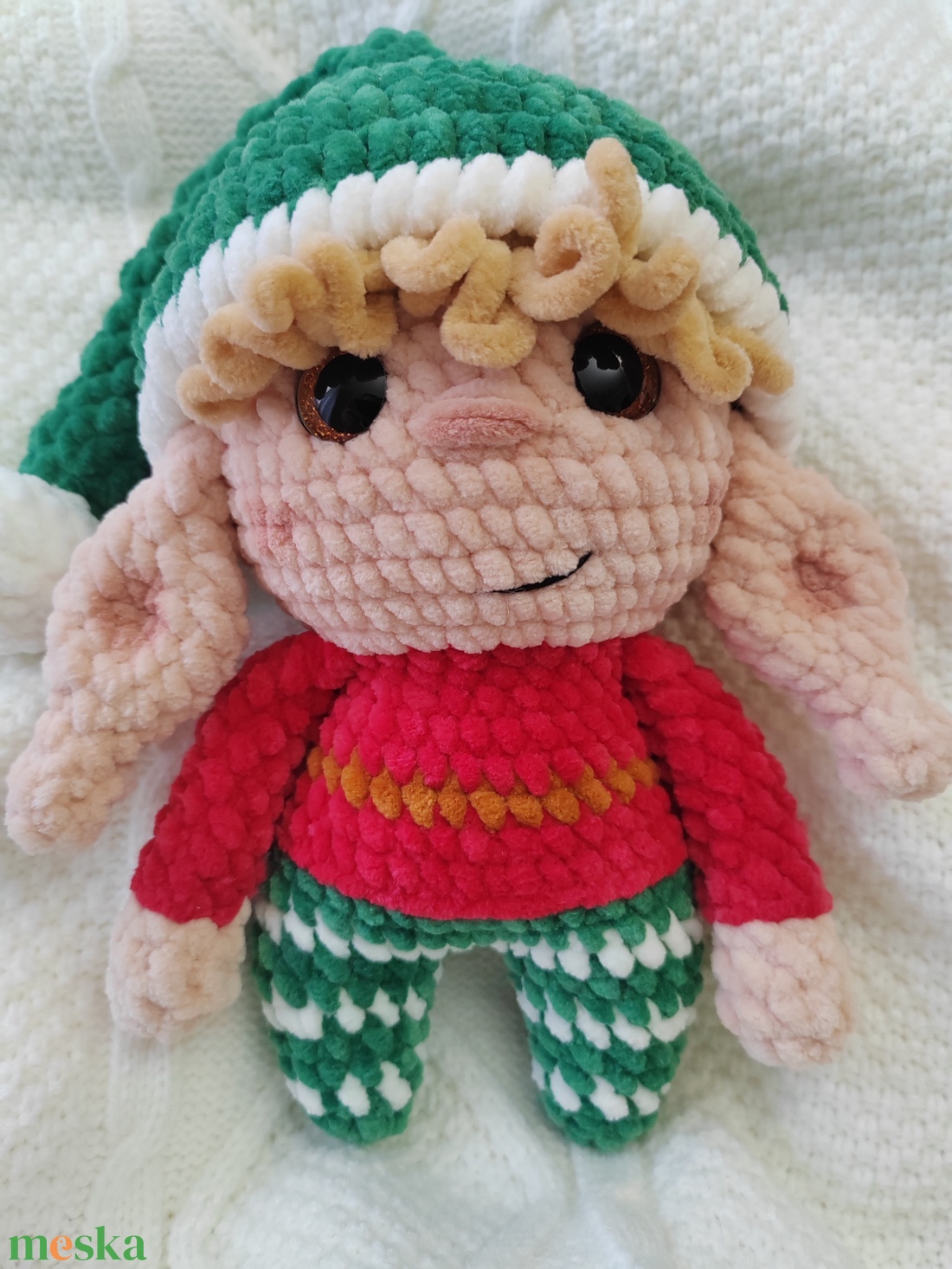 Karácsonyi manó - karácsony - karácsonyi lakásdekoráció - karácsonyi manók, figurák - Meska.hu