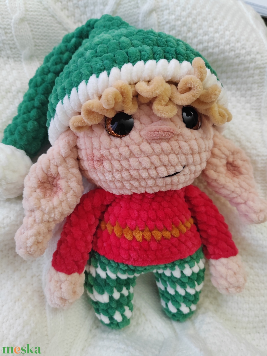 Karácsonyi manó - karácsony - karácsonyi lakásdekoráció - karácsonyi manók, figurák - Meska.hu