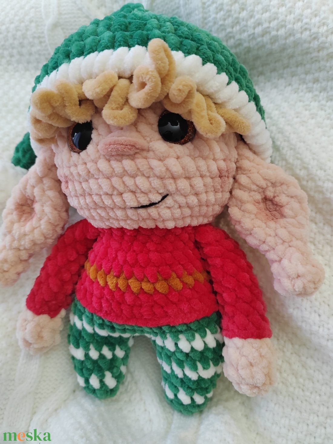 Karácsonyi manó - karácsony - karácsonyi lakásdekoráció - karácsonyi manók, figurák - Meska.hu