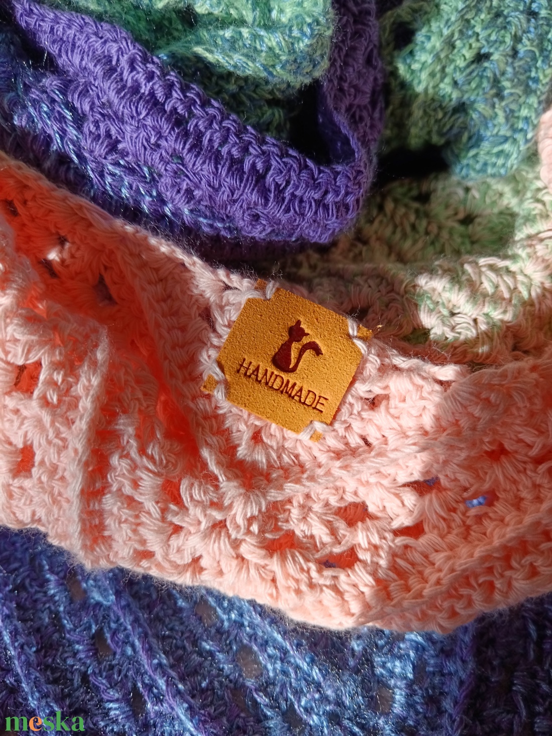 Horgolt vállkendő Tavasz  - ruha & divat - sál, sapka, kendő - kendő - Meska.hu