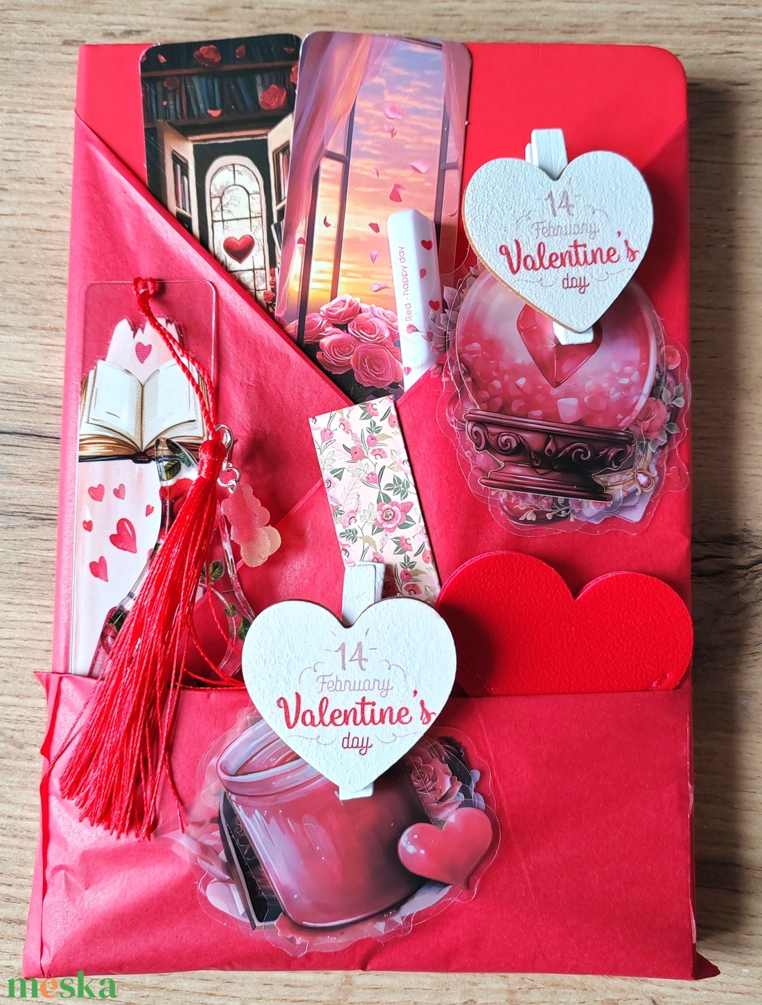 Valentin napi csomag, piros - diy (csináld magad) - egységcsomag - Meska.hu