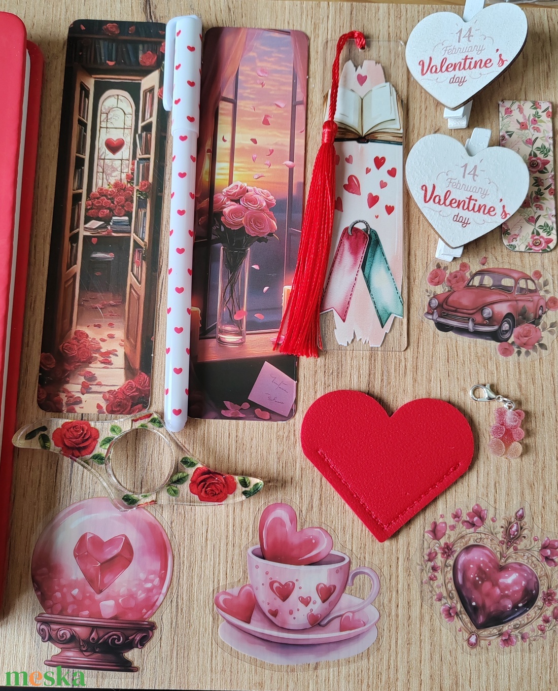 Valentin napi csomag, piros - diy (csináld magad) - egységcsomag - Meska.hu