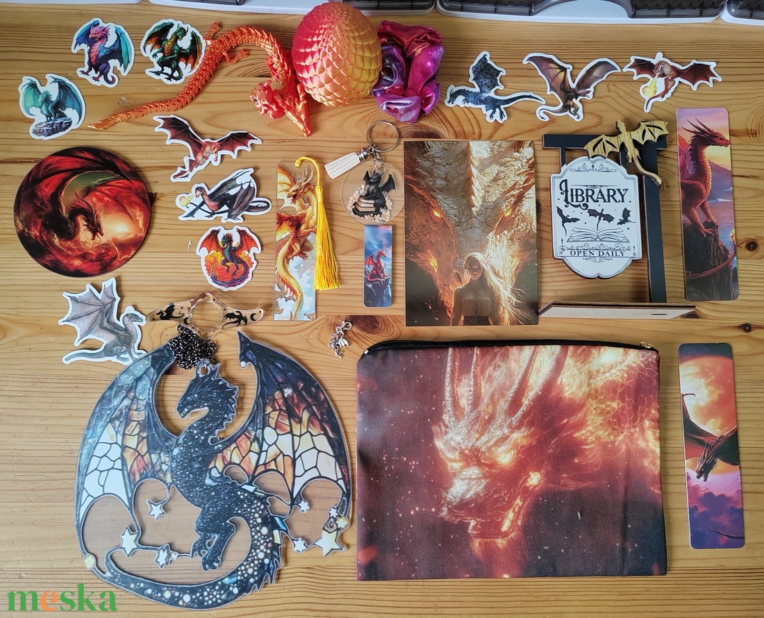 Sárkányos bookish bundle  - diy (csináld magad) - egységcsomag - Meska.hu