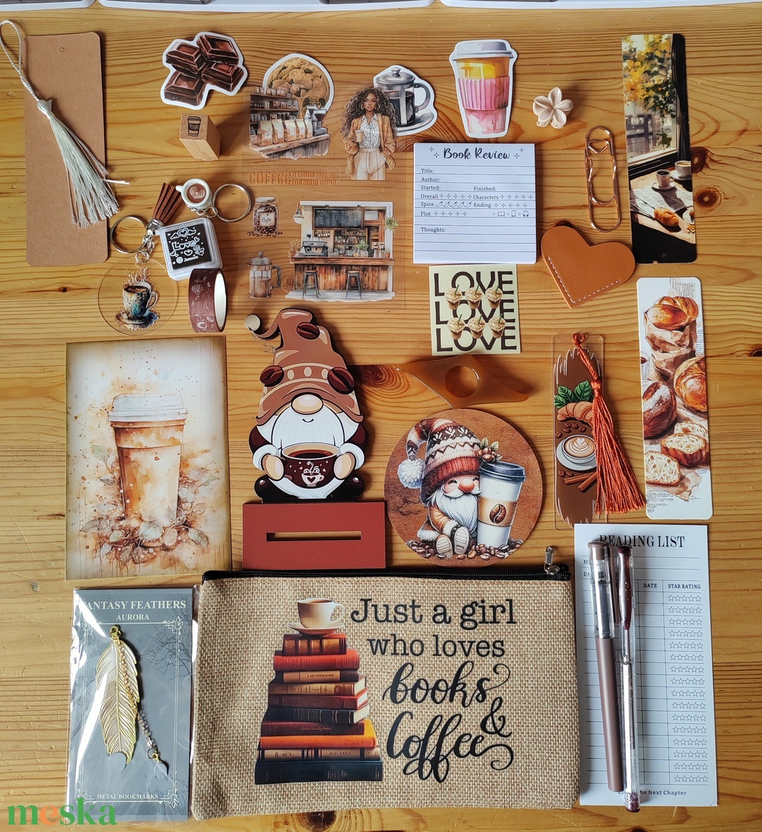 Kávé és édesség Bookish Bundle  - diy (csináld magad) - egységcsomag - Meska.hu