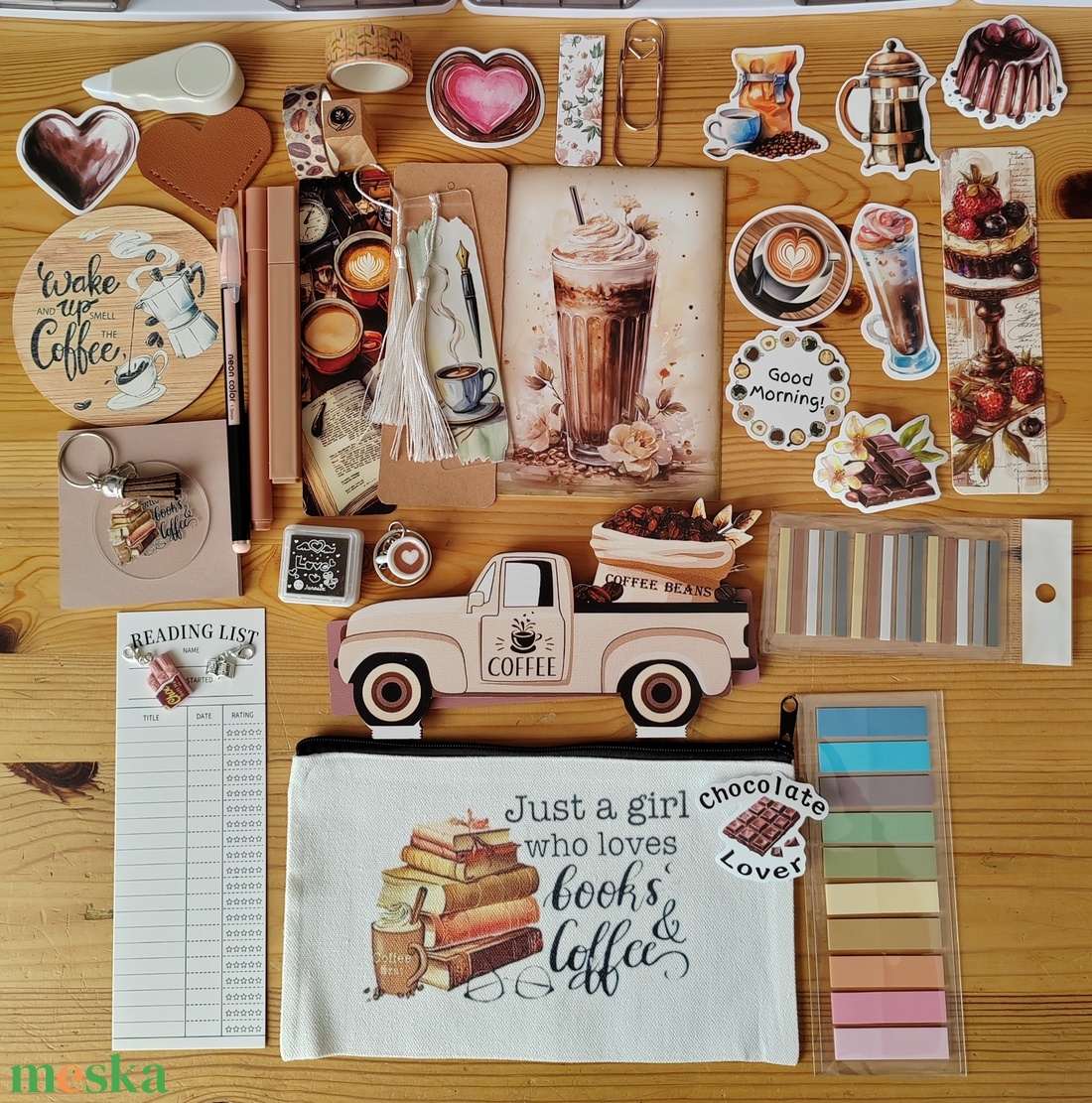 Kávé és édesség Bookish Bundle  - diy (csináld magad) - egységcsomag - Meska.hu