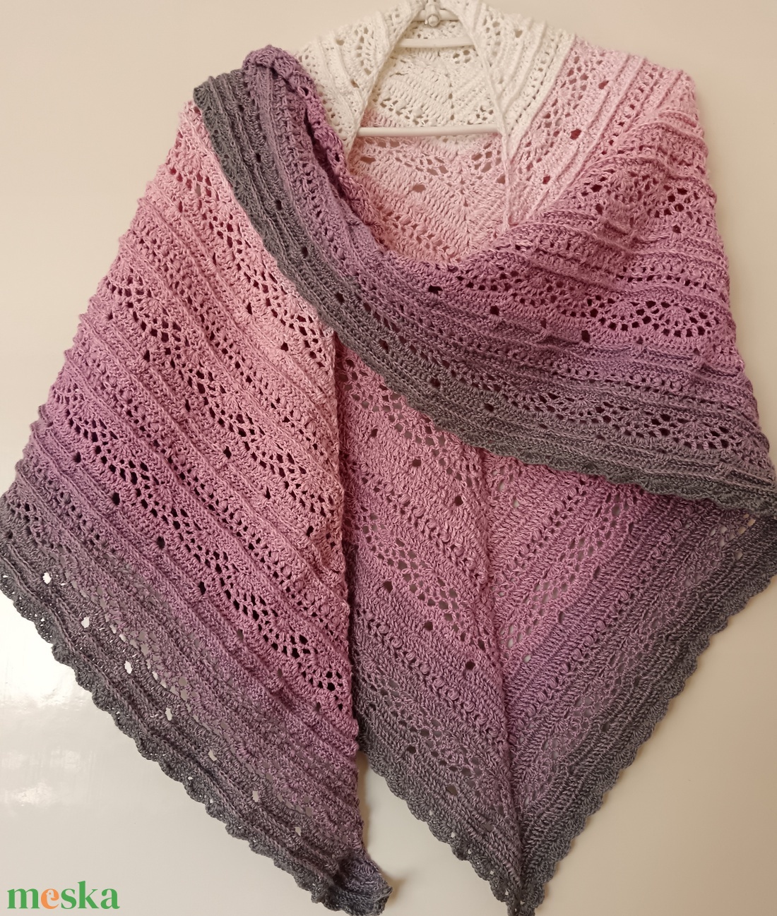 Horgolt vállkendő Spring  - ruha & divat - sál, sapka, kendő - vállkendő - Meska.hu