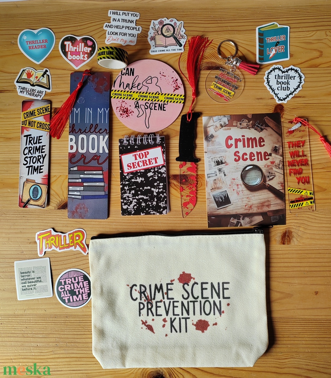 Krimi/thriller bookish bundle  - diy (csináld magad) - egységcsomag - Meska.hu