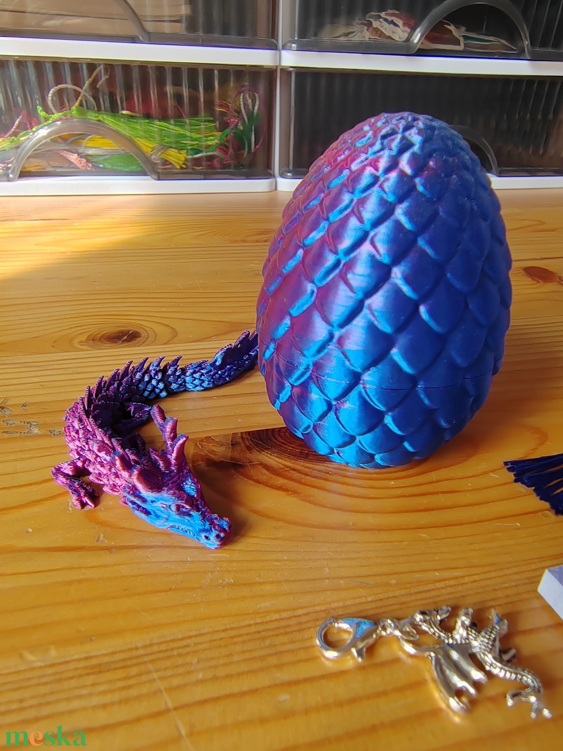 Összekészített csomag: sárkányos, kék/lila - kellékek & szerszámok - dekorációs kellékek - figurák - Meska.hu