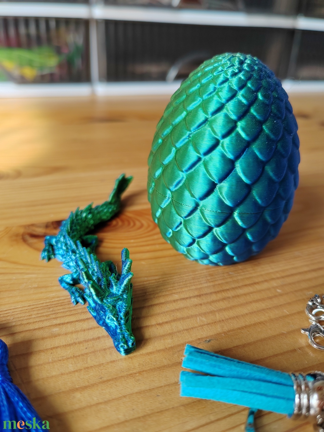 Összekészített csomag: sárkányos, kék/zöld - kellékek & szerszámok - dekorációs kellékek - figurák - Meska.hu