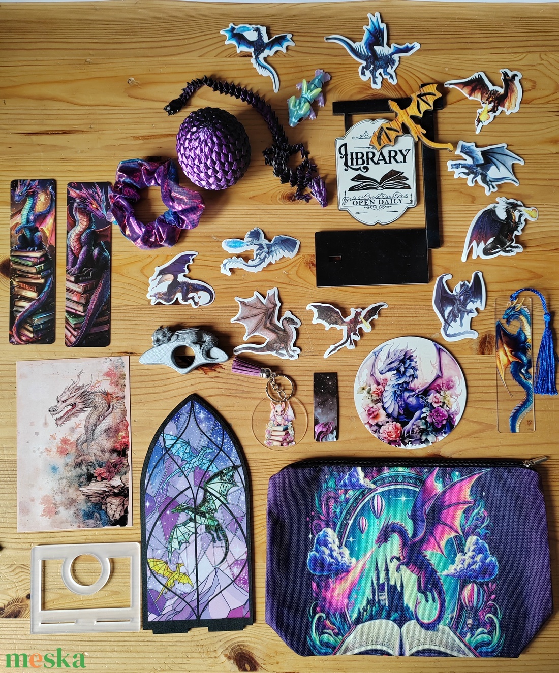 Sárkányos bookish bundle (új)  - diy (csináld magad) - egységcsomag - Meska.hu