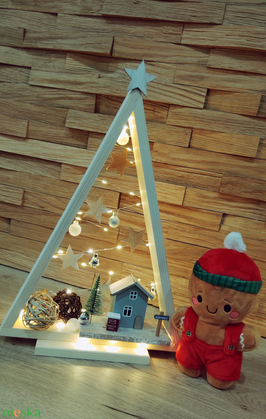 Dekor karácsonyfa  - karácsony - karácsonyi lakásdekoráció - karácsonyfa, grincsfa - Meska.hu