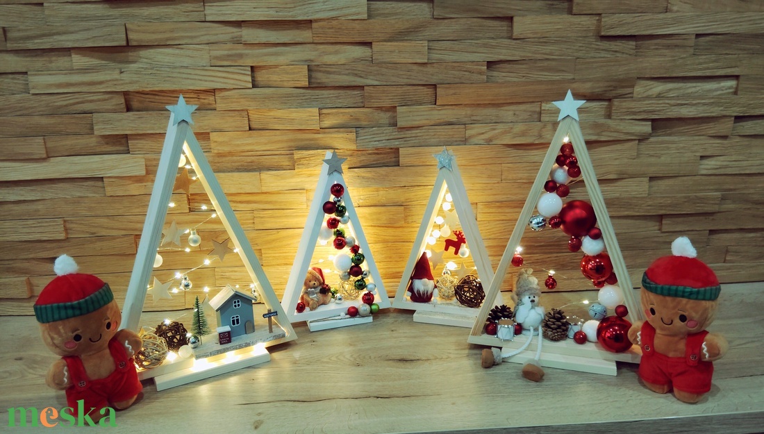 Dekor karácsonyfa  - karácsony - karácsonyi lakásdekoráció - karácsonyfa, grincsfa - Meska.hu