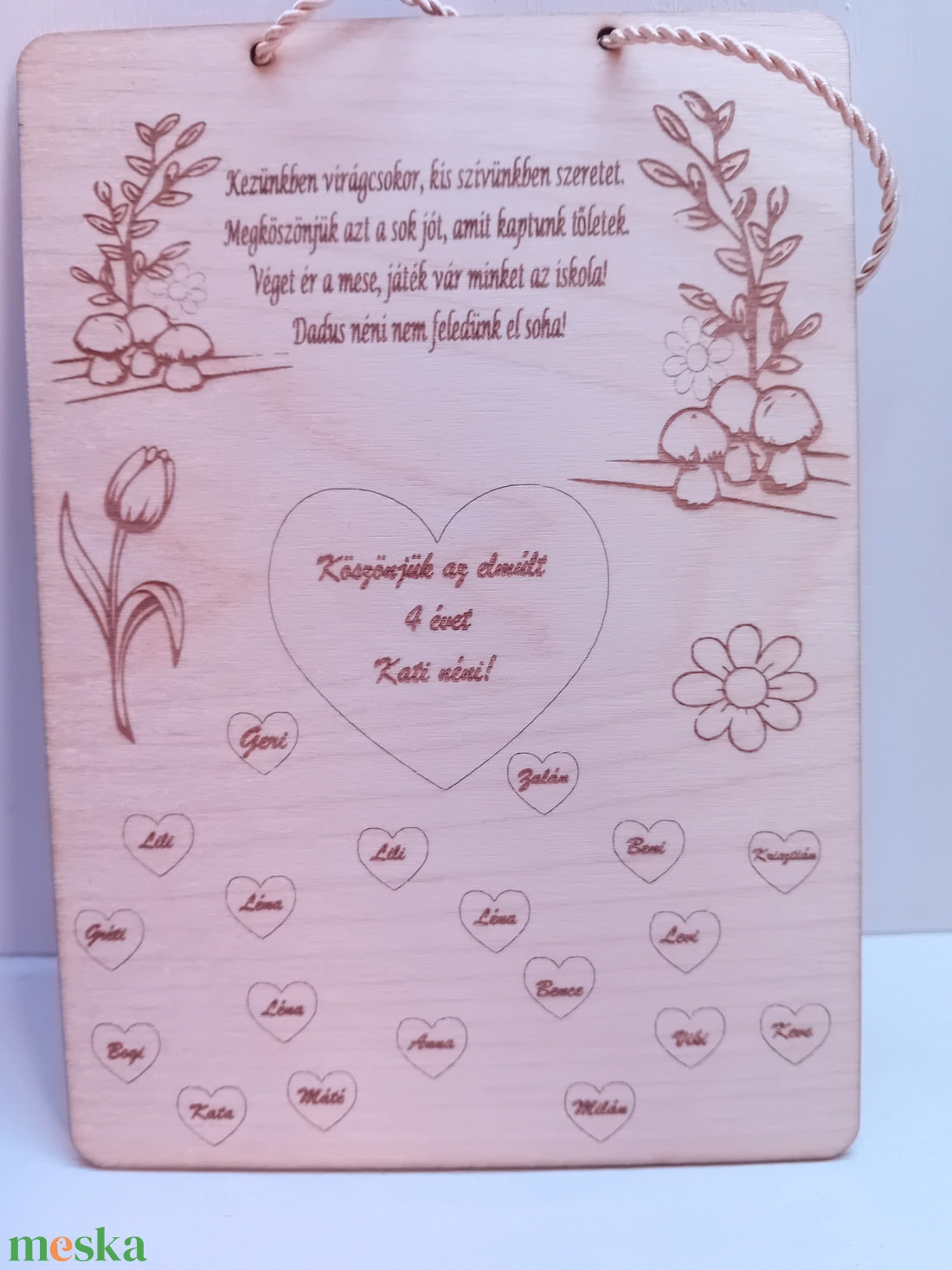 Dadusnéninek ajándék ballagásra, pedagógusnapra - otthon & életmód - dekoráció - kép & falikép - táblakép - Meska.hu