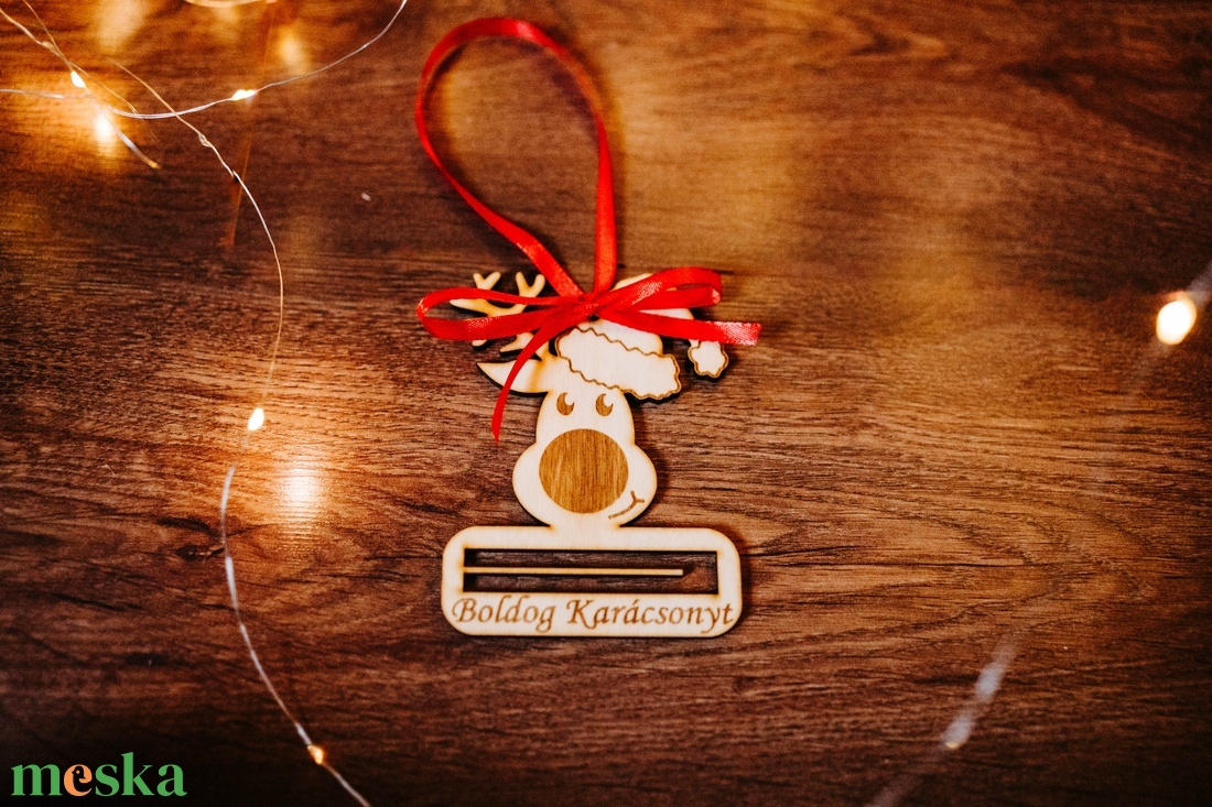 Rénszarvasos pénzátadó karácsonyra - karácsony - karácsonyi ajándékozás - karácsonyi ajándékcsomagolás - Meska.hu