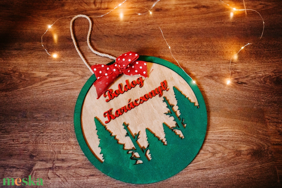 Karácsonyi ajtódísz - karácsony - adventi díszek - adventi ajtódísz - Meska.hu