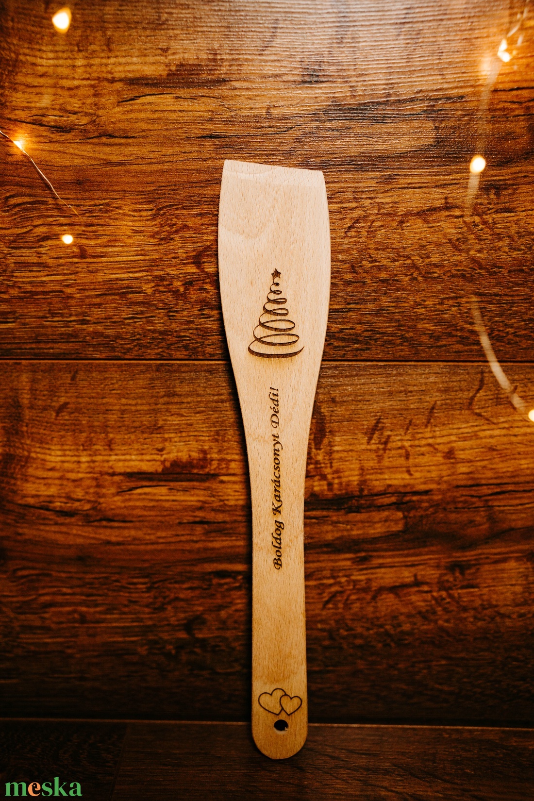 Karácsonyi ajándék fakanál- hasznos és aranyos - otthon & életmód - konyhafelszerelés, tálalás - sütés, főzés - fakanál & fakanáltartó - Meska.hu