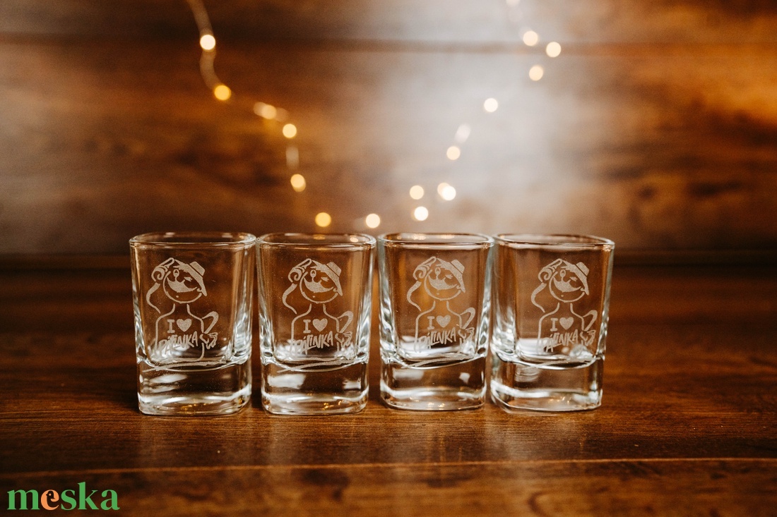 Karácsonyi pálinkáspoharak tartóval - karácsony - karácsonyi ajándékozás - karácsonyi ajándékcsomagolás - Meska.hu