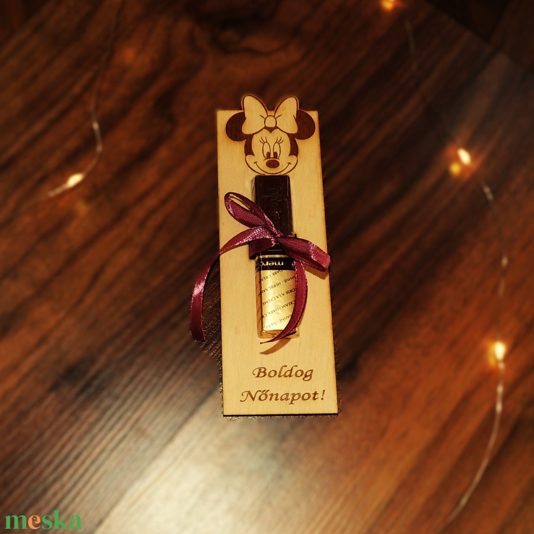 Minnie csokitartó -Nőnapi ajándék apróságoknak- csokitartó oviba, bölcsibe, suliba - kellékek & szerszámok - dekorációs kellékek - egyéb kellékek - Meska.hu