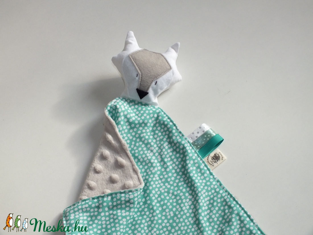 Sleepy Fox szundi kendő - Aqua flurry dots - - Meska.hu Sleepy Fox szundi kendő - Aqua flurry dots - - Meska.hu