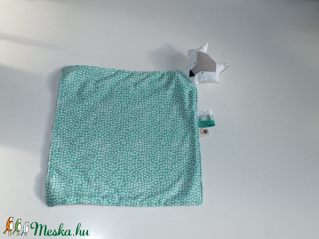 Sleepy Fox szundi kendő - Aqua flurry dots - - Meska.hu Sleepy Fox szundi kendő - Aqua flurry dots - - Meska.hu