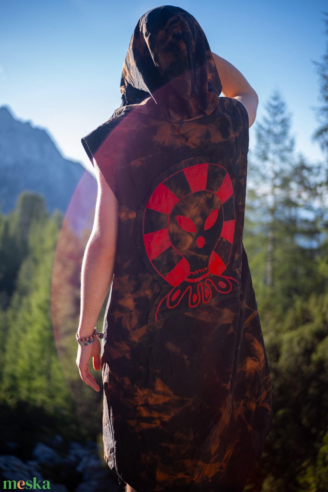 Egyedi, kapucnis mellényruha - ruha & divat - női ruha - ruha - Meska.hu